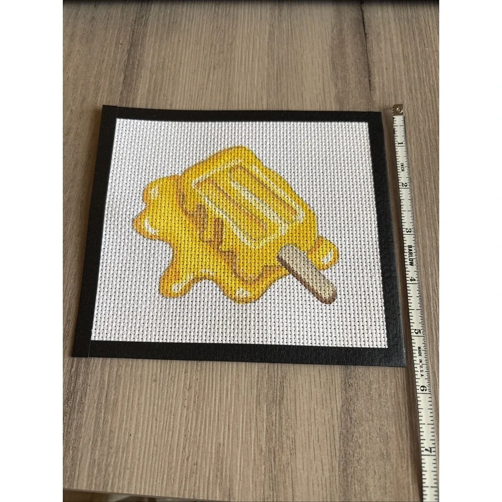 Popsicle Melting Hand Painted Needlepoint Canvas 5.5